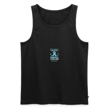 Bewusstsein für das Tourette-Syndrom - Männer Premium Bio Tank Top - Schwarz - Vorne - AI Model Male 178 light (178cm)