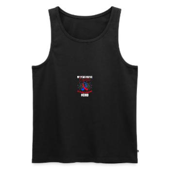 Angeborener Herzfehler CHD-Bewusstsein - Männer Premium Bio Tank Top - Schwarz - Vorne - AI Model Male 178 light (178cm)