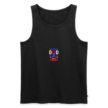 Congenital heart defect CHD consciousness - Men's Premium Organic Tank Top - black - Front - Michal (187cm)