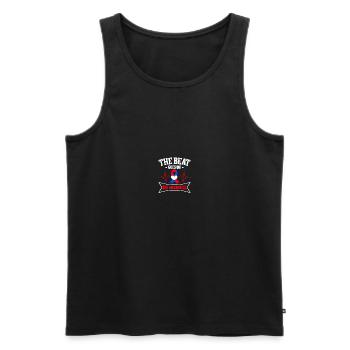 Congenital heart defect CHD consciousness - Men's Premium Organic Tank Top - black - Front - Michal (187cm)