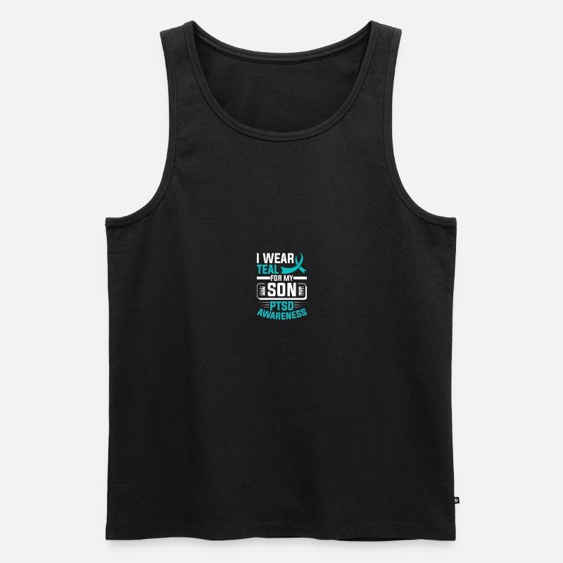 PTSD-Bewusstsein - Männer Premium Bio Tank Top - Schwarz