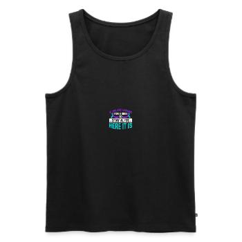 Sunflower Suicide Prevention Suicide Education - Men's Premium Organic Tank Top - black - Front - AI Model Male 178 light (178cm)