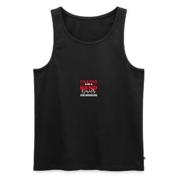 Chapel teacher Kapellmeister - Men's Premium Organic Tank Top - black - Front - AI Model Male 178 light (178cm)