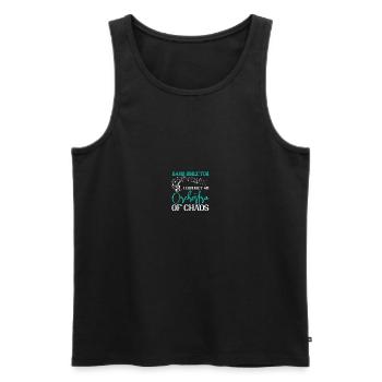 Chapel teacher Kapellmeister - Men's Premium Organic Tank Top - black - Front - AI Model Male 178 light (178cm)