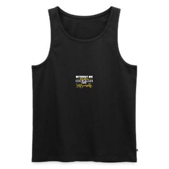 Chapel teacher Kapellmeister - Men's Premium Organic Tank Top - black - Front - AI Model Male 178 light (178cm)