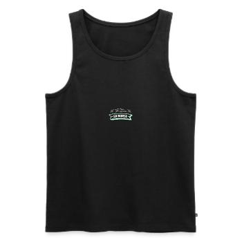 Krankenschwester in der Notaufnahme - Männer Premium Bio Tank Top - Schwarz - Vorne - Michal (187cm)