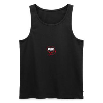 Nurse in the emergency room - Men's Premium Organic Tank Top - black - Front - AI Model Male 178 light (178cm)