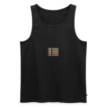 Krankenschwester in der Notaufnahme - Männer Premium Bio Tank Top - Schwarz - Vorne - Michal (187cm)