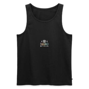 Krankenschwester in der Notaufnahme - Männer Premium Bio Tank Top - Schwarz - Vorne - Michal (187cm)