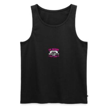 Krankenschwester in der Notaufnahme - Männer Premium Bio Tank Top - Schwarz - Vorne - Michal (187cm)