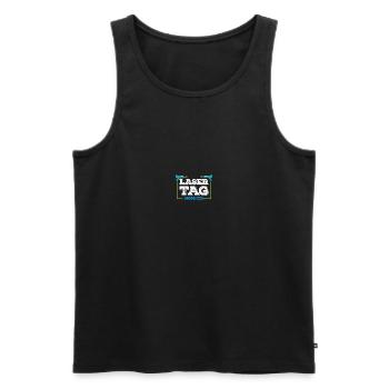 Lasertag Laser Tag - Men's Premium Organic Tank Top - black - Front - AI Model Male 178 light (178cm)