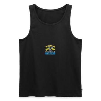 Lasertag Laser Tag - Men's Premium Organic Tank Top - black - Front - AI Model Male 178 light (178cm)