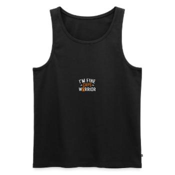 RSD CRPS-Bewusstsein - Männer Premium Bio Tank Top - Schwarz - Vorne - Michal (187cm)