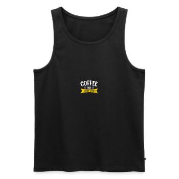 Travailleur social scolaire - Débardeur bio Premium Homme - noir - Devant - Michal (187cm)