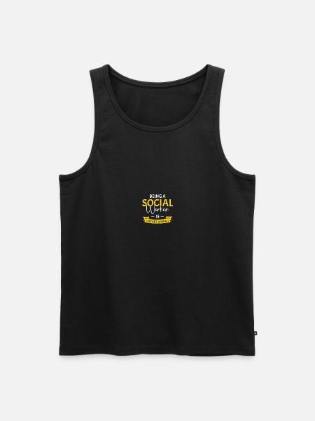 School Social Worker - Men's Premium Organic Tank Top - black