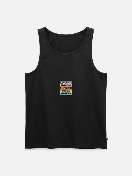 School Social Worker - Men's Premium Organic Tank Top - black
