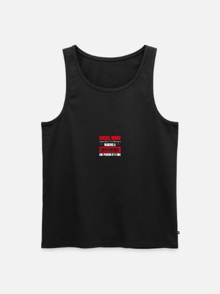 School Social Worker - Men's Premium Organic Tank Top - black