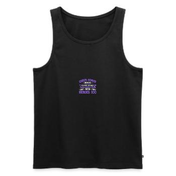 Cheerleading Coach Cheer Coach - Men's Premium Organic Tank Top - black - Front - AI Model Male 178 light (178cm)