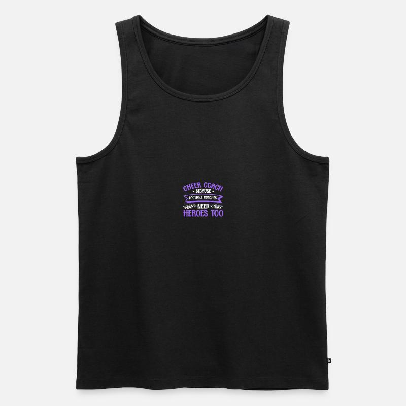 Cheerleading Coach Cheer Coach - Männer Premium Bio Tank Top - Schwarz