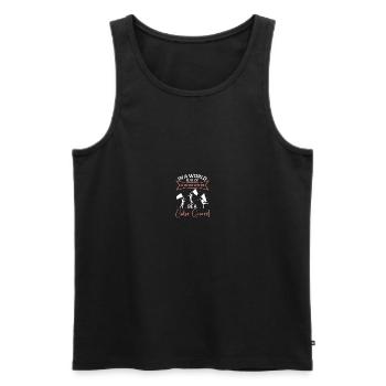 Colour Guard Colour Guard - Men's Premium Organic Tank Top - black - Front - AI Model Male 178 light (178cm)