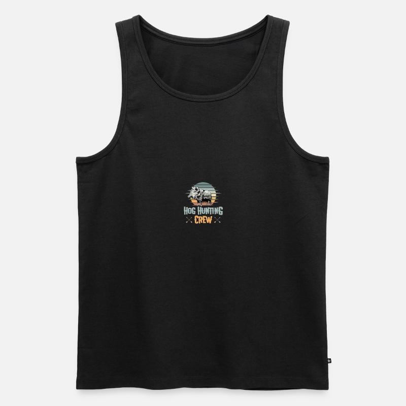 Hog Hunter Schweinejagd - Männer Premium Bio Tank Top - Schwarz