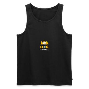 Hog Hunter Schweinejagd - Männer Premium Bio Tank Top - Schwarz - Vorne - AI Model Male 178 light (178cm)