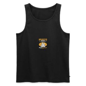Paranormal Investigator Ghostbusters - Men's Premium Organic Tank Top - black - Front - AI Model Male 178 light (178cm)