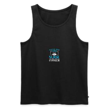 Infirmière de salle de réveil de l’USP - Débardeur bio Premium Homme - noir - Devant - Michal (187cm)