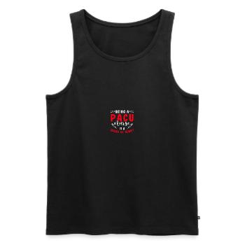PACU Krankenschwester Aufwachraum Krankenschwester - Männer Premium Bio Tank Top - Schwarz - Vorne - Michal (187cm)