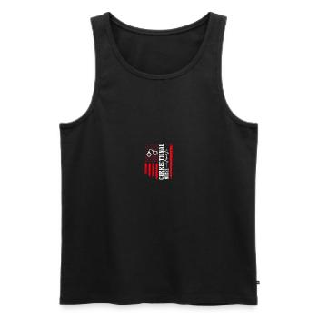Nurse in Penitentiary Nurse - Men's Premium Organic Tank Top - black - Front - AI Model Male 178 light (178cm)