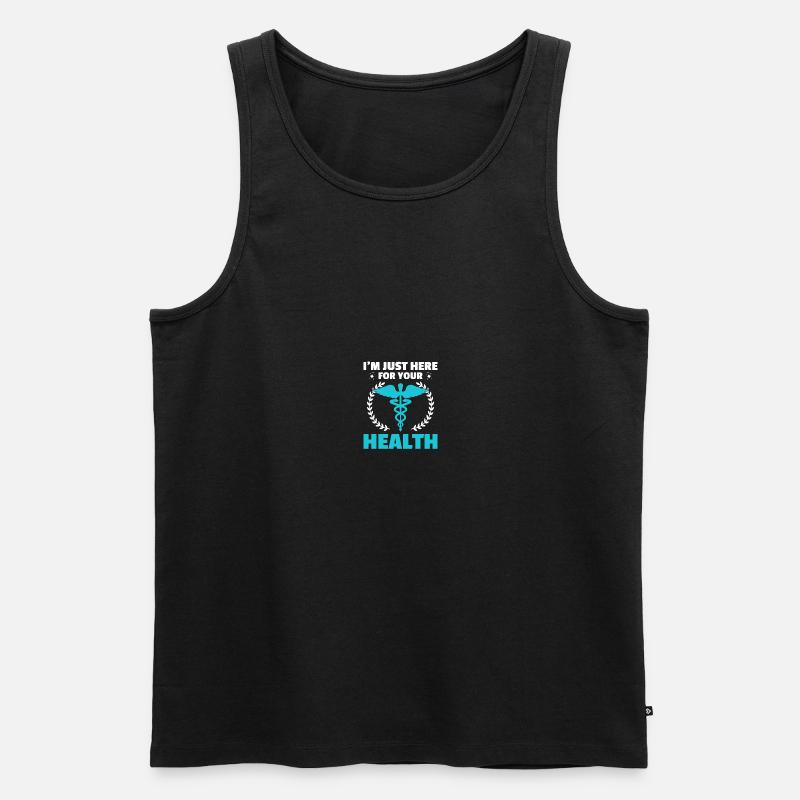 Krankenschwester im Strafvollzug Krankenschwester - Männer Premium Bio Tank Top - Schwarz