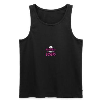 Nurse in Penitentiary Nurse - Men's Premium Organic Tank Top - black - Front - AI Model Male 178 light (178cm)