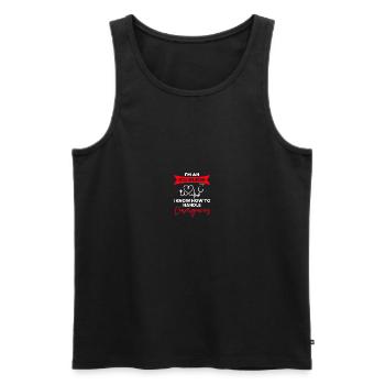 Soins intensifs infirmiers - Débardeur bio Premium Homme - noir - Devant - Michal (187cm)