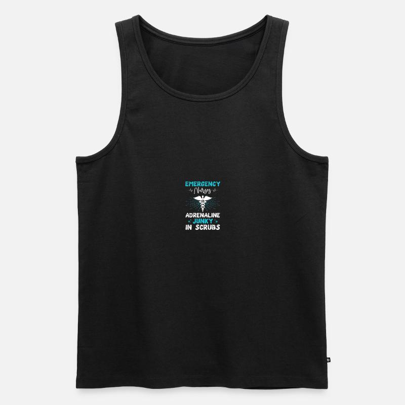 ER Krankenschwester Notfall Krankenschwester - Männer Premium Bio Tank Top - Schwarz