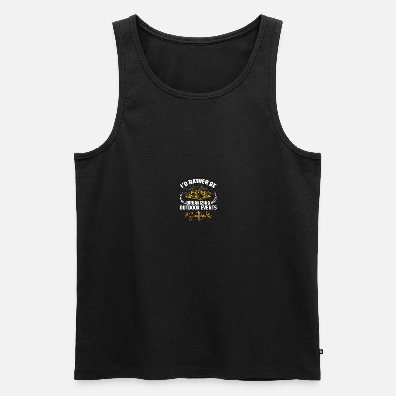 Pfadfinderführer - Männer Premium Bio Tank Top - Schwarz