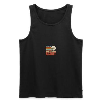 Scouting Scouts - Men's Premium Organic Tank Top - black - Front - AI Model Male 178 light (178cm)