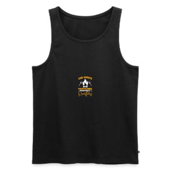 Scouting Scouts - Men's Premium Organic Tank Top - black - Front - AI Model Male 178 light (178cm)