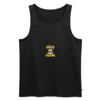 Schulbus-Monitor - Männer Premium Bio Tank Top - Schwarz - Vorne - AI Model Male 178 light (178cm)
