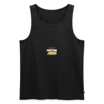 Busfahrer Schulbusfahrer - Männer Premium Bio Tank Top - Schwarz - Vorne - Michal (187cm)