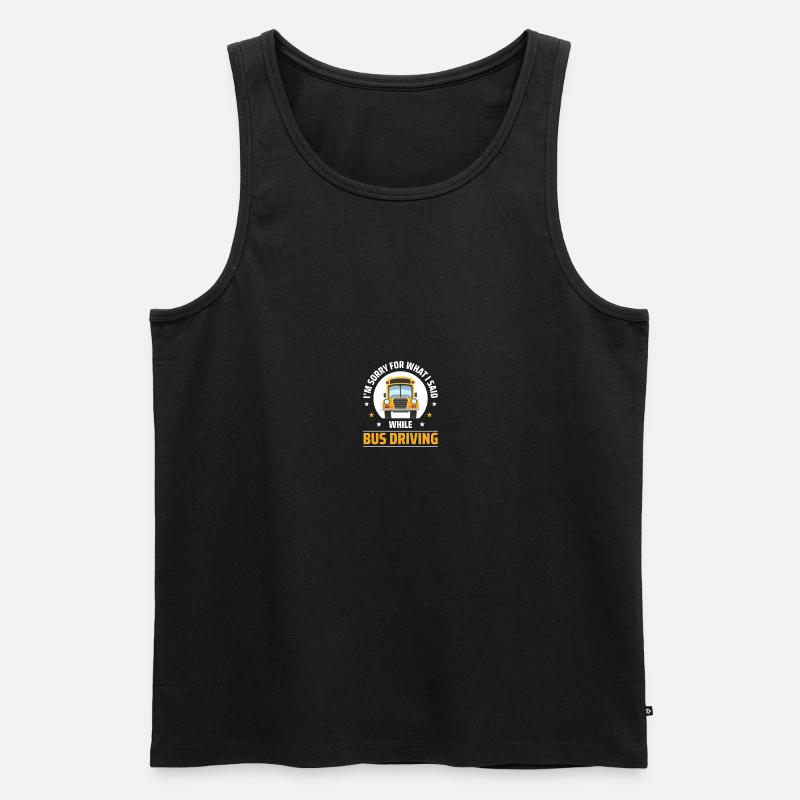 Busfahrer Schulbusfahrer - Männer Premium Bio Tank Top - Schwarz