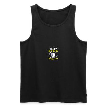 Baseball Softball Mama - Männer Premium Bio Tank Top - Schwarz - Vorne - AI Model Male 178 light (178cm)