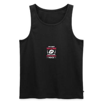 Baseball Mom - Men's Premium Organic Tank Top - black - Front - AI Model Male 178 light (178cm)