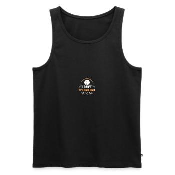 Baseball Mom - Men's Premium Organic Tank Top - black - Front - AI Model Male 178 light (178cm)