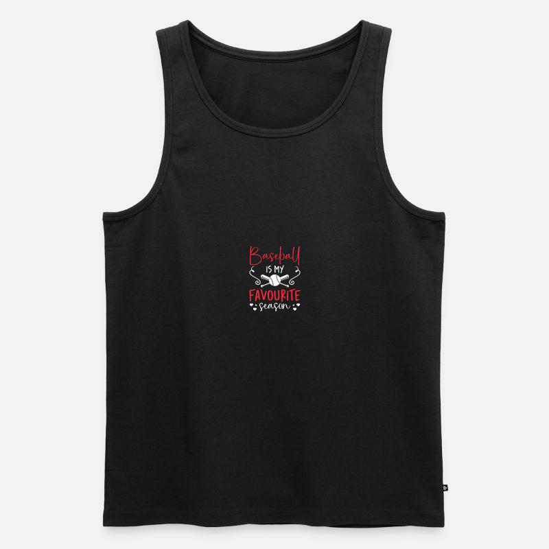 Baseball Mama - Männer Premium Bio Tank Top - Schwarz