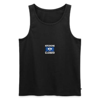 Pickle Ball Pickleball Cuisine - Débardeur bio Premium Homme - noir - Devant - AI Model Male 178 light (178cm)