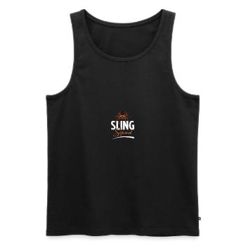 Spider Lovers Tarantula Owners - Men's Premium Organic Tank Top - black - Front - AI Model Male 178 light (178cm)