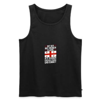 Georgian Georgia - Men's Premium Organic Tank Top - black - Front - AI Model Male 178 light (178cm)