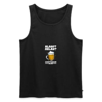 Costume de carnaval Boire de la bière Carnaval Carnaval - Débardeur bio Premium Homme - noir - Devant - Michal (187cm)
