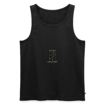 Mein Garten mein Maulwurf Design für Gärtner - Männer Premium Bio Tank Top - Schwarz - Vorne - AI Model Male 178 light (178cm)