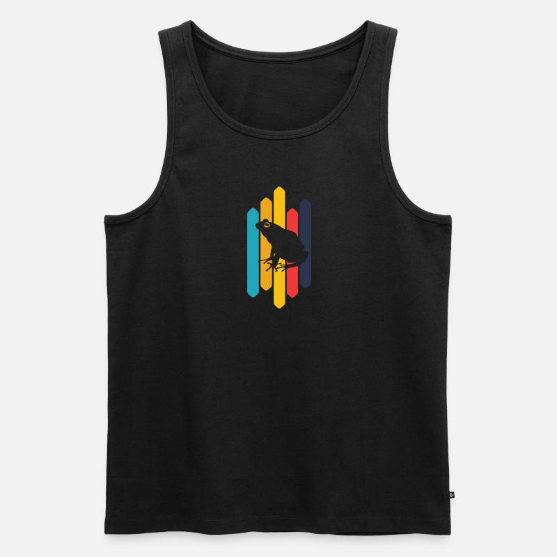 Frosch Molch - Männer Premium Bio Tank Top - Schwarz